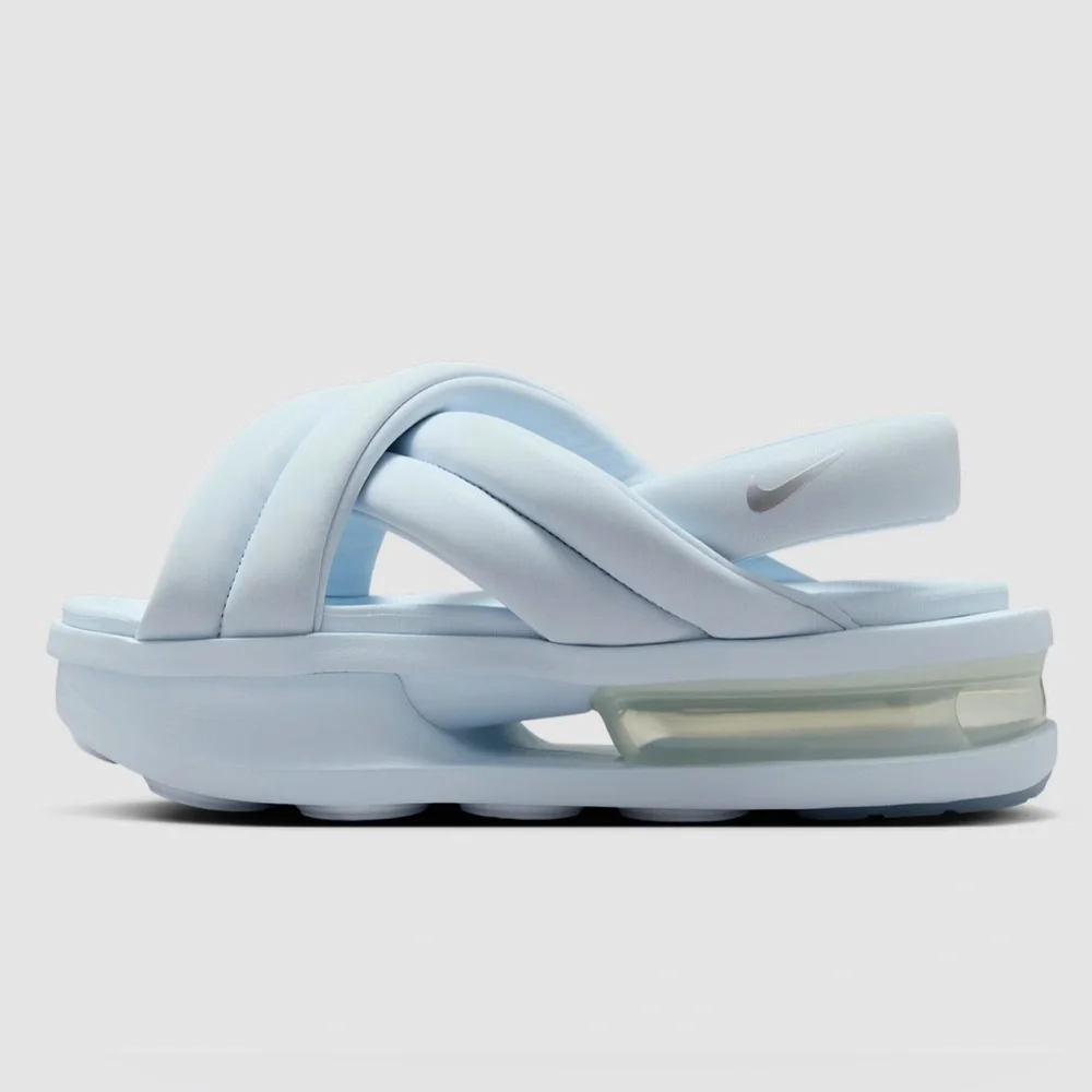 🆕 NIB Nike Air Max Isla women’s Sandals size 10 blue/tint metallic/silver - Picture 1 of 8
